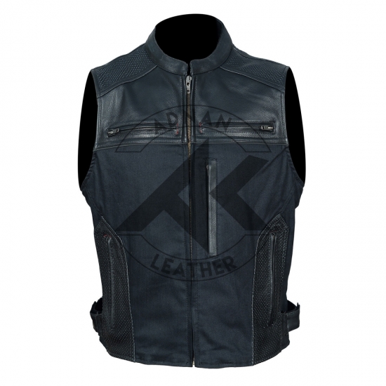 Men's Tough As Nails Leather Vest