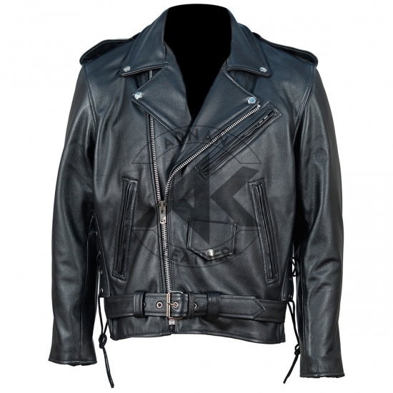 Men’s Basic Motorcycle Biker Jacket