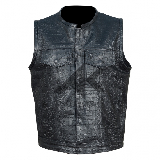 Club Black Dragon Leather Vest